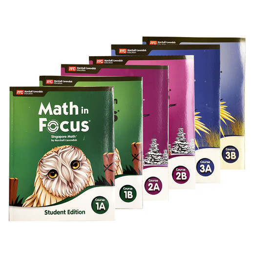 正版原版进口新加坡数学Math in Focus新版678年级初中数学教材Course 1A1B2A2B3A3B课本 练习册 现货 Course 1B课本+练习册（六年级下）