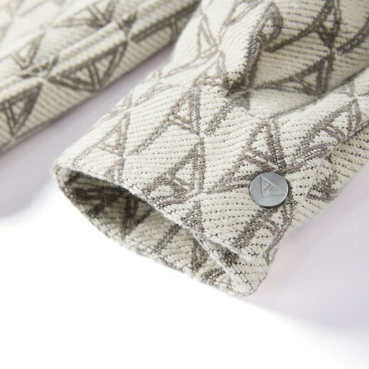 PEACEBIRD Men's Casual Shirt Winter Outerwear Plaid Shirt Trendy Fashionable Comfortable Men's Top Trendy Khaki 1 (Loose) M