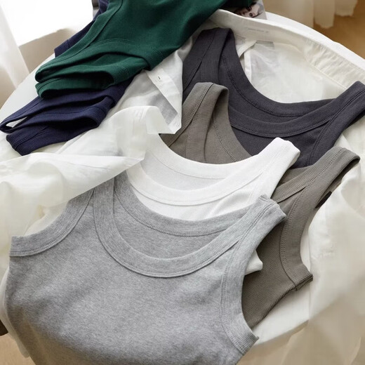 背心女内搭西装春夏季打底衫美背外穿白色无袖遮副乳长款吊带上衣 愚-1050【白色】 2XL