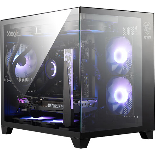 MSI AMD Ryzen 9800X3D/9070XT/5070Ti/5080 desktop assembly computer thousand frames e-sports game design modeling rendering host DIY complete machine configuration two 9800X3D丨24G丨1T丨core display