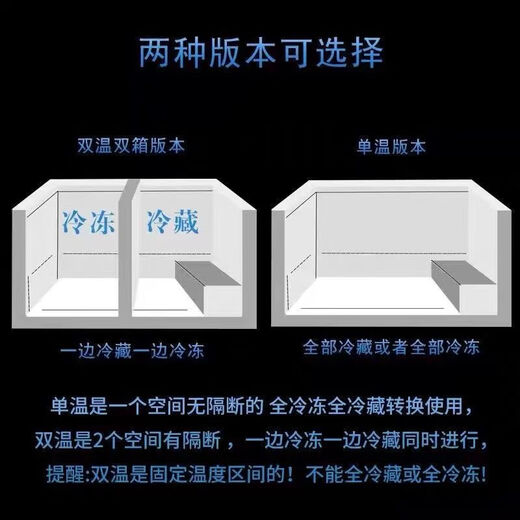 雪音冰柜减霜大容量卧式冷柜家用商用冷藏冷冻单温双温一级节能雪柜厨房囤货冰箱 728单温【智能数显】长1.43米