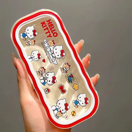 溥畔可爱眼镜盒凯蒂猫便携少女卡通防压防摔透明日系墨镜收纳盒子 本人专用眼镜