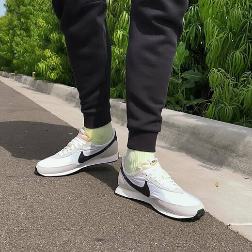 Nike (NIKE) men's shoes waffle shoes 2025 new summer WAFFLE DEBUT sneakers casual shoes running shoes DH1349-100 retro versatile 43