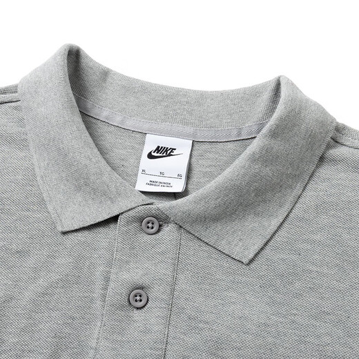 耐克（NIKE）灰色polo衫男装25春季商务装纯棉翻领T恤FN3896 FN3895-063 S /100-120斤