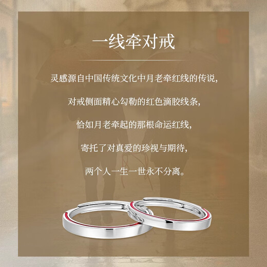 MZMZ platinum ring red line holding pt950 platinum couple ring engagement ring proposal birthday anniversary gift luxury model platinum single ring remarks male or female