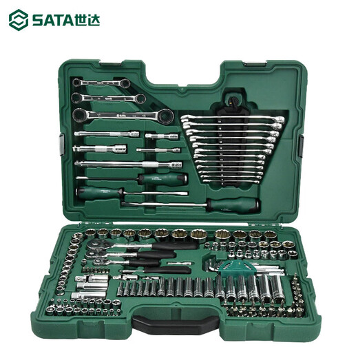 SATA auto repair tool set 150 pieces socket wrench combination car set 128 pieces 09014A/09510 09510/150 pieces comprehensive set