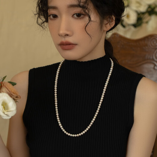 Fat Donglai quality freshwater pearl pendant AOILDLLI pearl necklace young and fashionable 60+5 (5 is an extension chain, adjustable)