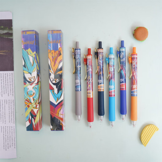 La nueva caja ciega de Ultraman Chendu es creativo dibujos animados de anime japonés de anime japonés prensa neutral pluma seca rápida x-6227 jiyikawa ceguera pluma aleatoria 6 0.5 mm x single