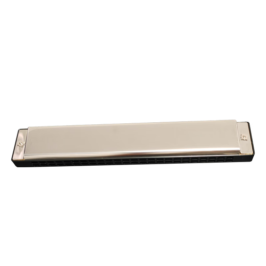Tongbao 6624p actualizado y modificado de aluminio de metal de metal de metal armónica de 24 orejas para adultos de alta gama actualizados y modificado de metal negro Cube A# Tune Tune