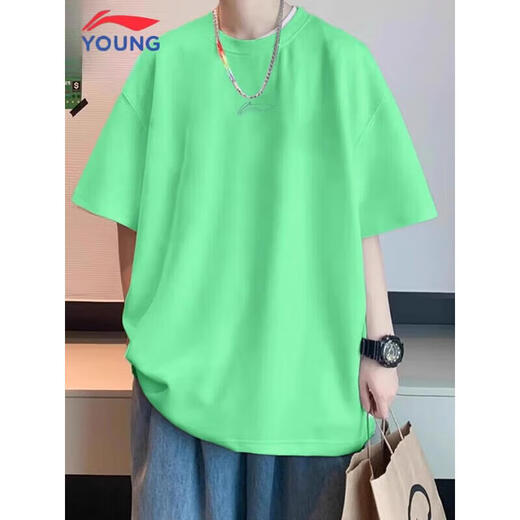 Li Ning quick dry short-sleeved T-shirt for men and women fitness running children and teenagers breathable training casual outdoor sports top