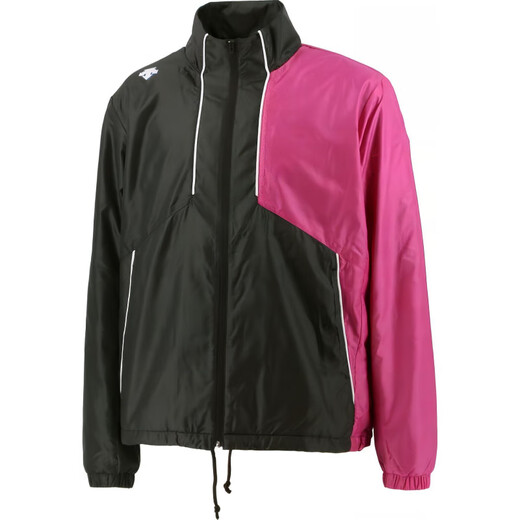 DESCENTE xPESPOW joint logo print color combination retro sports stand collar zipper long sleeve jacket men and women navy S