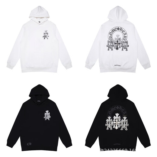 
Croxinping 25 new chromeHearts sweatshirt Sanskrit cross hooded sweatshirt Guangzhou factory red BF7036 red BF7036 red BF703 S