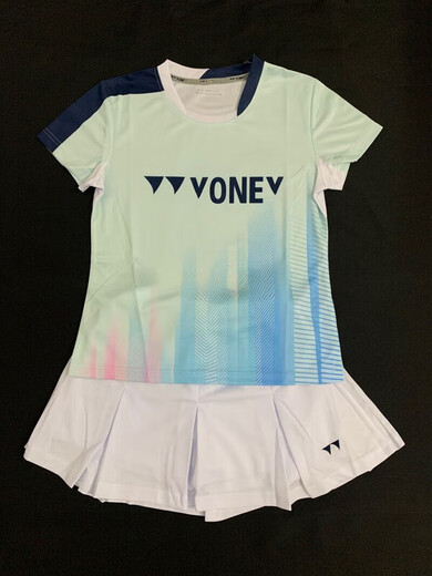 Yonex Sports Fot Fot Fot Brink Badminton костюм женский костюм Новый быстросохлый дышащий конкурс для соревнований в спортивных соревнованиях спортивных спортивных брюк с короткими рукавами и юбка 5009# Top Lop Lop Men Style L (женский 135-145 джин [Джин равняется 0,5 кг] можно носить)