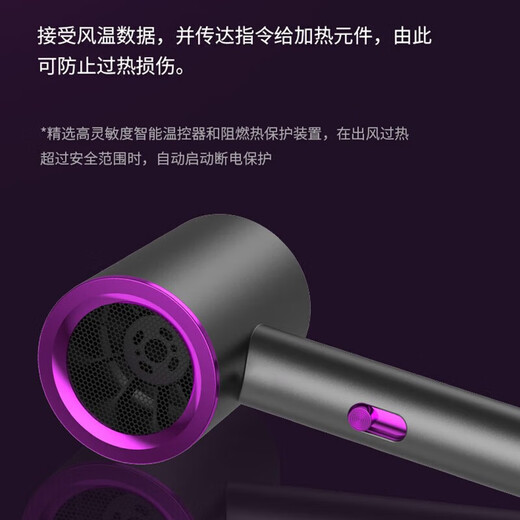 LNGA LANDGRE dormitory home hair dryer student blue light negative ion hair care quick drying does not hurt hair small hot and cold wind power charm gray home hair dryer is good and cheap