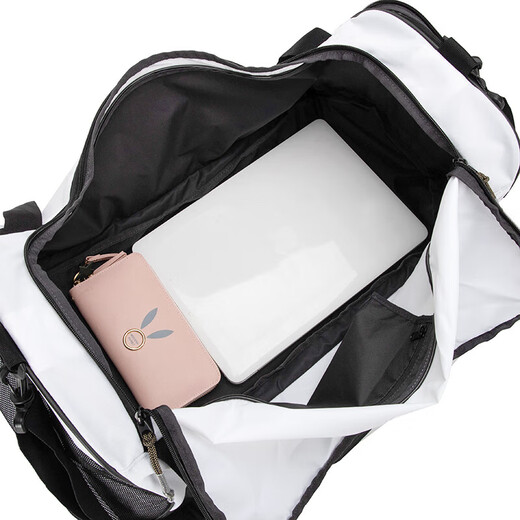 Nike (Nike) Bolso para hombres Bolso para mujeres 25 Summer Nuevo entrenamiento de fitness Bag Sports Bolsos de moda Viajes de gran capacidad Bolsa Crossbody DX9789-100/White Misc