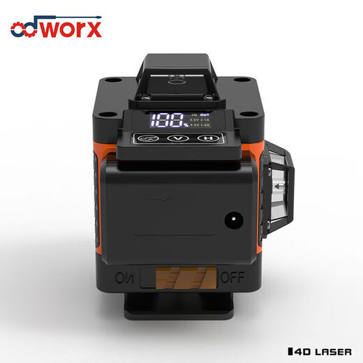 16 lignes 4d niveau laser Green Light 12 lignes 3D Ligne automatique Plafond Maulle d'autocollant Projecteur Haute précision Cross-Border Batterie verte XP3527