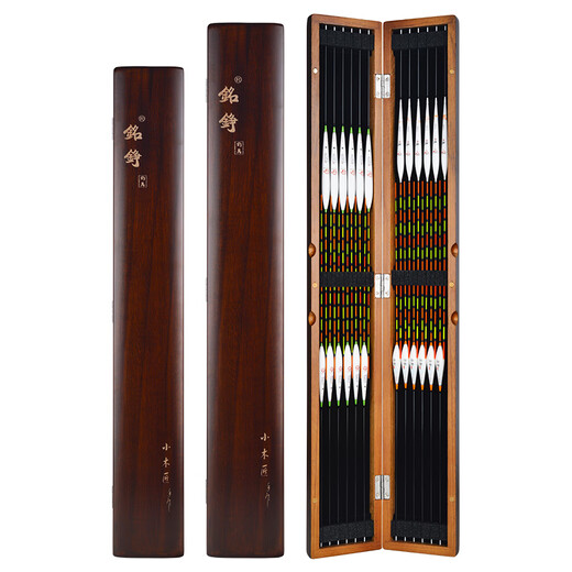 Shantou Lincun Float Box Wooden Float Box Paulownia Float Box Fishing Buoy Box Fish Float Box Tools Solid Wood Float Box Fishing Gear Supplies 16 Pack *49 Points 5cm Width 6cm - Very Narrow