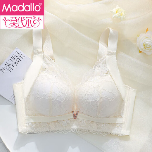Sous-vêtements d'été modaux pour les femmes sans anneaux en acier, petits seins rassemblés et épaissis, sexy, grand type de réglage, soutien-gorge en dentelle mammaire, vert + noir 80b 36