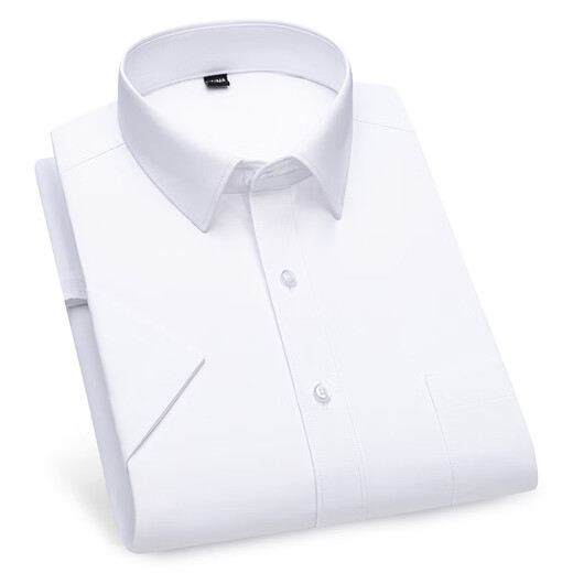 Gy Yagel 2025 Frühlings- und Sommerhemd Herren-Kurzarmgeschäft Casual Shirt ohne Bügel und Anti-Falten-Slim Fit Professionelle formelle Verschleiß DX6629 41