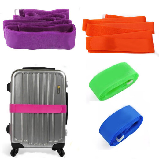 STACTES DE VILLE DE SHANTOULLIN STACTS VELCRO BUISE DE VELCRO Emballage avec Trolley Case Velcro Renforcement avec sangle à bagages Orange 5cm * 220cm