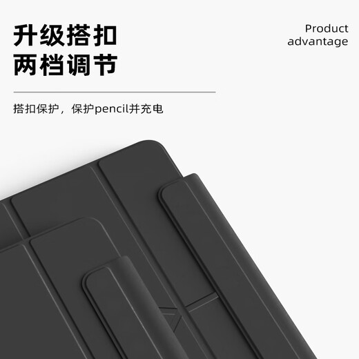 Space stone is suitable for Xiaomi tablet 7spro protective case 12.5 inches Xiaomi tablet 7SPRO tablet protective case new magnetic buckle leather case leather anti-fall double-sided clip for heat dissipation black Y-shaped magnetic suction-horizontal and vertical support-comes with tempered film Xiaomi tablet 7spro