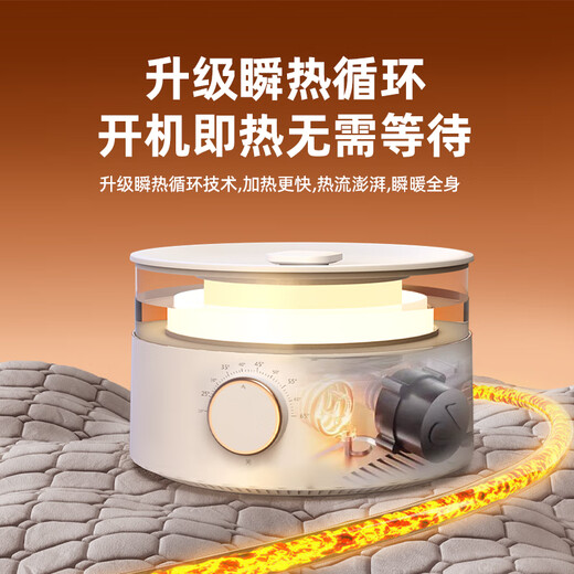 Royalstar Plumbing Electric Blanket Plumbing Blanket Electric Mattress Double Quick Heating Automatic Power Off Water Circulation Household Mite Remover 1.5*1.8m