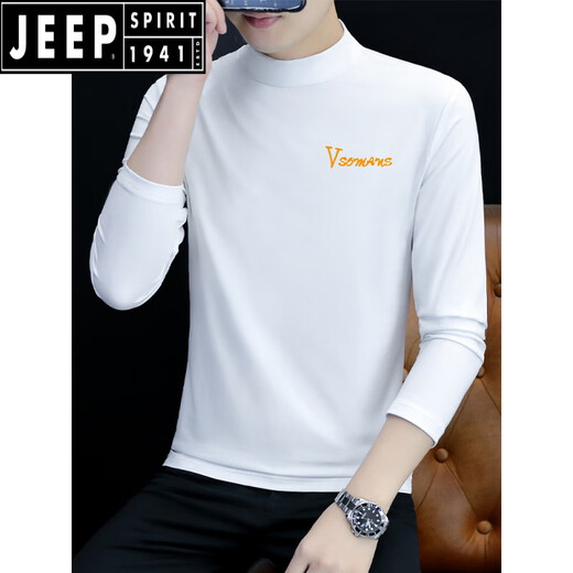 Jeep Spirit Pure Cotton Halfleneck Base Roote Men's Men's Longleaded Fet Fut Fit Solid Color Средние воротнички и осенний футболка для мужчин-нижней бешени за пределами осенней одежды LH-IPC6187 СЕРЕ СЕРЫЙ М [Предлагается 100-115JIN [Джин равняется 0,5 кг]]]