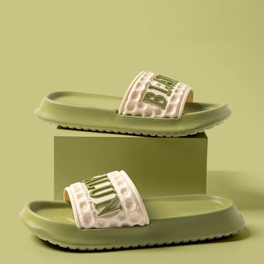 
RONGXITU (RONGXITU) back-reliable thick-soled slippers summer anti-slip bathroom couple slippers BLALUN[9901] black 36-37