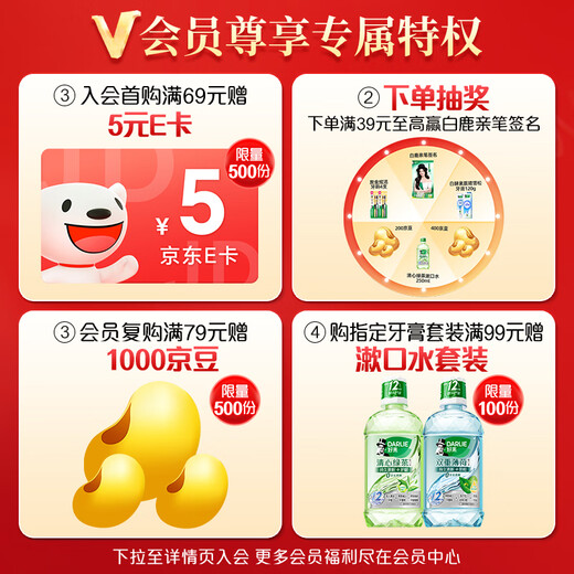 DARLIE好来(原黑人)宝贝兔儿童牙膏牙刷套装草莓味40g+牙刷1支 含氟防蛀