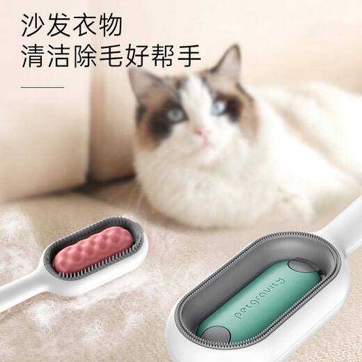 Qiaran Japanese pet electrostatic hair removal cat comb special defloating comb cat hair cleaner pet spray massage comb upgraded with water tank long hair blue 20ml no-wash essence + wet wipes