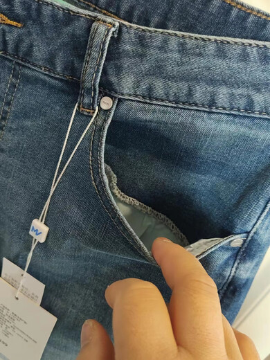 Fhhuabd Meijia Jeans Summer Stretch suave simple recto recto jeans lavado somnoliento jeans recortados de cordero