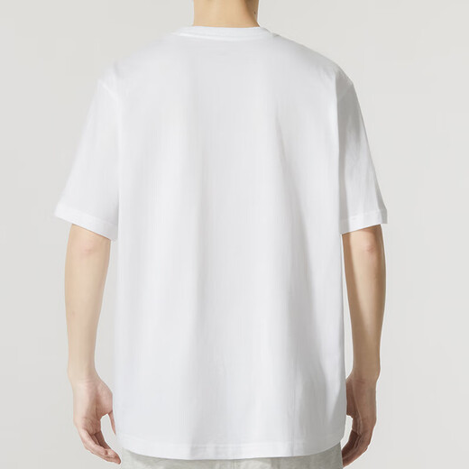 Adidas white short-sleeved men's T-shirt for spring new heavy breathable sportswear basketball men's pure cotton top IC9788/cotton/one fake one compensation S Recommended 120-135Jin [Jin equals 0.5 kg]