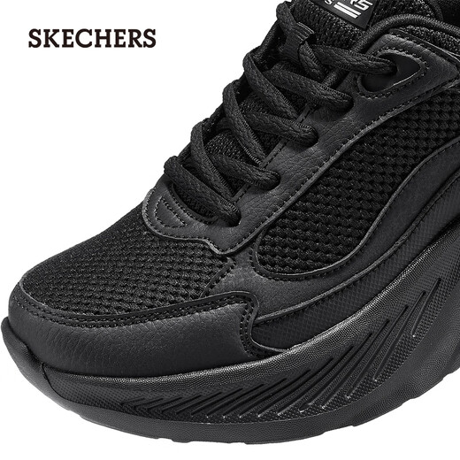 Skechers women's shoes 2025 new autumn thick-soled flash-on soft-soled all-match casual sports shoes cake shoes 117526