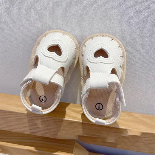 Ji Zhenfei summer baby toddler shoes infant girls sandals 0-1 years old 5-15 months soft-soled princess shoes, inner length 12cm, about 10-13 months