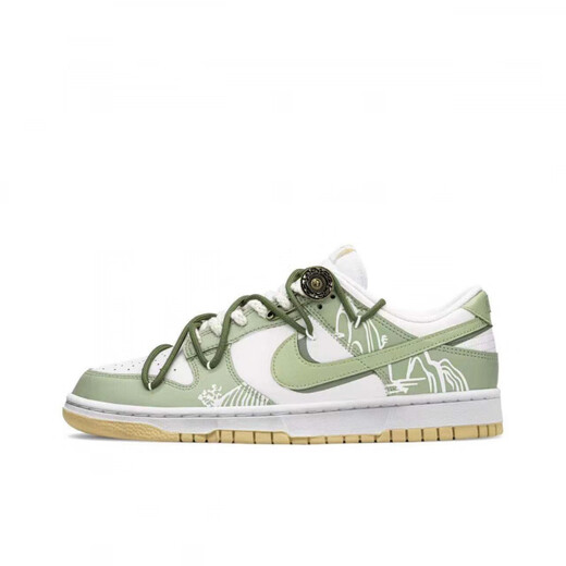 Nike (Nike) Sneakers Custom Dunk Myth Wukong Anti-Slip-Stoßdämpfung Low-Top-Schuhe Black Gold DD1503-101 (Team144-Golden Years) Frauen 35.5