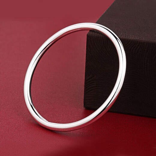 Genuine platinum pt950 smooth plain ring bracelet for women platinum heritage bracelet jewelry birthday gift for girlfriend 4.47g platinum heritage bracelet 54cm