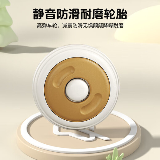 儿童平衡车1-3岁宝宝滑行车溜溜车学步车扭扭车三轮车礼物玩具 卡其色 升级款 声光音乐+水壶架