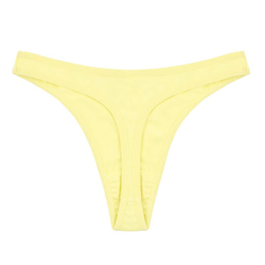 Jinbing men's thong high-cut cotton style hollow sexy butt-lifting T-pants low-waist macho nightclub seamless briefs trendy red XL 135-150