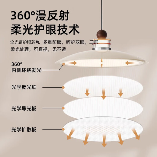 Aozzo French Cream Style Restaurant Kronleuchter mittelgroßer Retro -Esstisch -Bar Runde Tischlampe Designer Augenschutz Lampe [Hot Sale] Living Restaurant Tcle9766