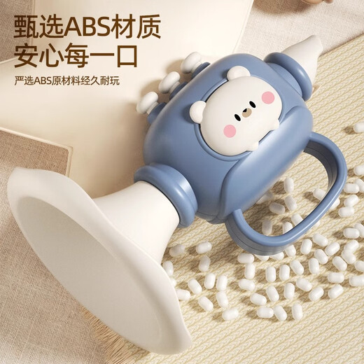 ZOZX small trumpet children's toy baby baby blowing music trumpet harmonica blowing whistle can be blown cute rabbit small trumpet quiet blue