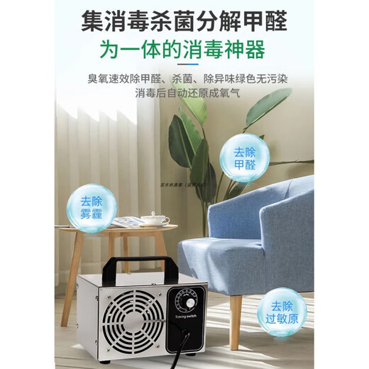 Ozone disinfection machine generator new house decoration household formaldehyde removal air purifier car interior deodorization household 220V 10g 0~50 square meters
