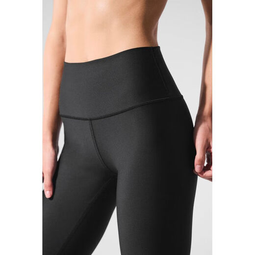 ALO YOGA yoga pants leggings 7/8 Airlift Pilates pants fitness pants high elastic slim pants gym aerobics Black XS (suitable for waist 63.5 - 67.5cm)