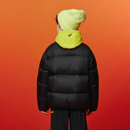 ASICS Children's Wear 25 Years Winter Short Puff Bread Clothes for Boys and Girls, Lightweight, Fluffy, Comfortable and Waterproof