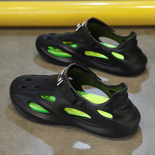 Kafeila drifting clogs men's summer outer wear youth non-slip anti-odor driving slippers wading river beach sandals gray single layer 41 ready stock