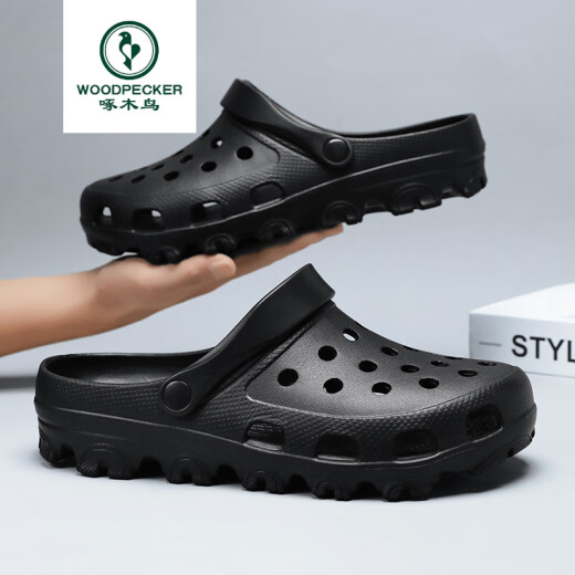 Marca de carpintería de alta mar primavera y verano 2025 Nuevas zapatillas 51 de tamaño grande, sandalias de punta, cordones, zapatos de jardín de gran tamaño, DYH9859 Blue oscuro 47