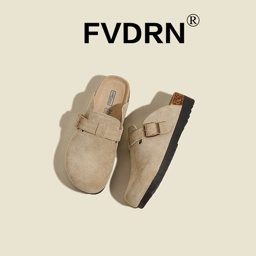 Zapatillas de punta de bolsas de estilo de lujo para mujeres 2025 NUEVO SUMERA RETRO RETRO CASA SULLA SULLA SULLA BIRKENSTOCK HCS-828-1A LIGHT KHAKI 40
