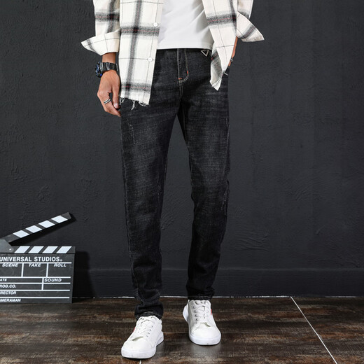 Lee Kids Trendy Marke Soft Herren Jeans Trendy Slim-sitzende Jeans Elastic Casual Herren Jeans 9905 Blaue Hosen 28 (2 Fuß 1) 100jin [Jin ist 0,5 kg]