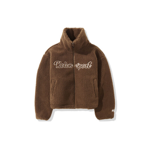 KOLON SPORT可隆KOLONSPORTONCAMP系列宽松版羊羔绒绒感外套女款 米白CR XS