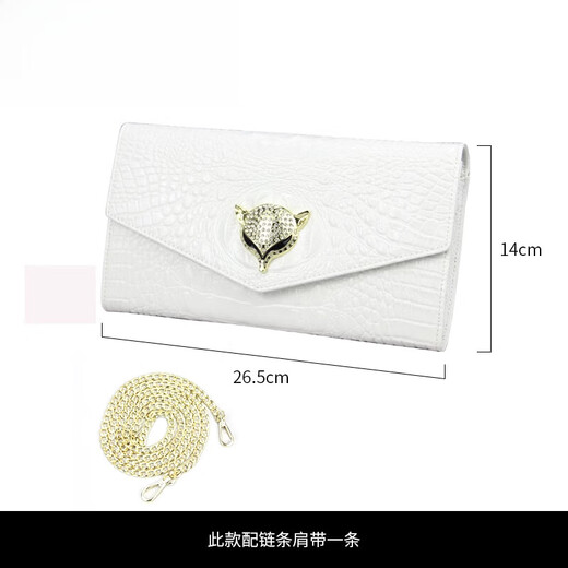 Jingtao High-End-Clutch-Tasche für Frauen-Clutch-Beutel 2024 Neue Sommermodemettemperament Handtasche Handtasche Handgröße Schwarz 26,5 cm lang * 14 cm hoch