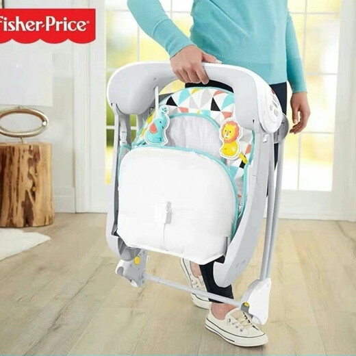 费雪婴儿摇椅新生儿可爱动物多功能轻便摇椅婴儿哄娃睡摇摇椅躺椅 全新未拆封2合1便携电动秋千摇椅